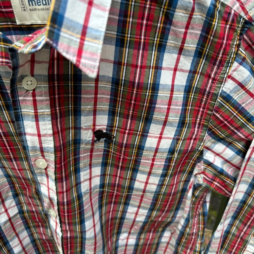 Boys Old Navy Plaid Button Down - size medium